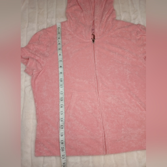 Juicy Couture Pink Velour Hoodie & Shorts Set – Size L (NWOT) - Picture 16 of 16